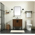 thumbnail image 6 of Elegant Decor Eugene 30" Aluminum MDF Single Bathroom Vanity in Walnut, 6 of 8