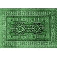 thumbnail image 1 of Ahgly Company Indoor Rectangle Persian Emerald Green Traditional Area Rugs, 2' x 5', 1 of 4
