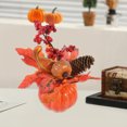 thumbnail image 1 of Calabaza Artificial de Acción de Gracias | Cosecha Otoñal | Adorno de Plástico Naranja Realista Hecho a Mano | Decoración de Mesa de 7,87 X 3,94 Pulgadas para La Repisa de La Entrada, La Chimenea y E, 1 of 6