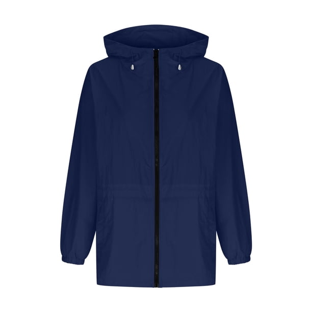 Veste Pluie Femme Imperméable Légère – Coupe-Vent Pliable Avec Capuche – Respirante Et Compacte – Idéale Randonnée Voyage Outdoor – Toutes Saisons