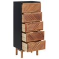 thumbnail image 2 of vidaXL Sideboard 45x32x115 cm Solid Acacia Wood and MDF, 2 of 8
