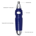 thumbnail image 3 of EeaseCA Electric Ear Nose Hair Trimmer Shaver Clipper Cleaner Shaving Scraping Eyebrow Shaping Safe Face Care Shaving Device without Battery (Blue), 3 of 7