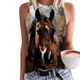 thumbnail image 4 of Cilsoka Womens Floral Print Tank Tops Crewneck Sleeveless Summer Casual T-Shirts Blouses, Cotton Tunic Tank Tops for Women, 4 of 6