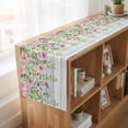 thumbnail image 6 of Table Runners 90 Inches Long Dress Scarves, Colorful Flowers Farmhouse Coffee/Dining/Kitchen Table Runner for Living Room, Spring Leaves Floral Botanical Wood Grain 13x90 Inch, 6 of 9