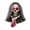White, variant on Moving Halloween Skull Head Prop With Glowing Red Eyes Creepy Long Haired Hanging Skeleton Decoration For Indoor Outdoor Spooky Party Decor 1 Pack
