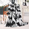 thumbnail image 2 of Black and Gray Halloween Bats Blanket,Comfortable Soft Lamb Wool Throw Blanket,All Season,Warm Lightweight Blankets for Sofa Bed Couch Living Room Chair,60"x80", 2 of 4