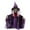 Purple, variant on YIKA Halloween Vampires Hanging Ornament with Red-Glowing Glasses & Waving Half-Bodied Witch Figurine with Moving Hands, Sound Effects - Hanging Ornaments for Indoor & Outdoor Halloween Decoration