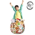 thumbnail image 3 of Autumn Storage Toy Bag Chair, Fall September Season Related Colorful Foods Leaves and Accessories Pattern, Stuffed Animal Organizer Washable Bag, Large Size, White Multicolor, by Ambesonne, 3 of 3