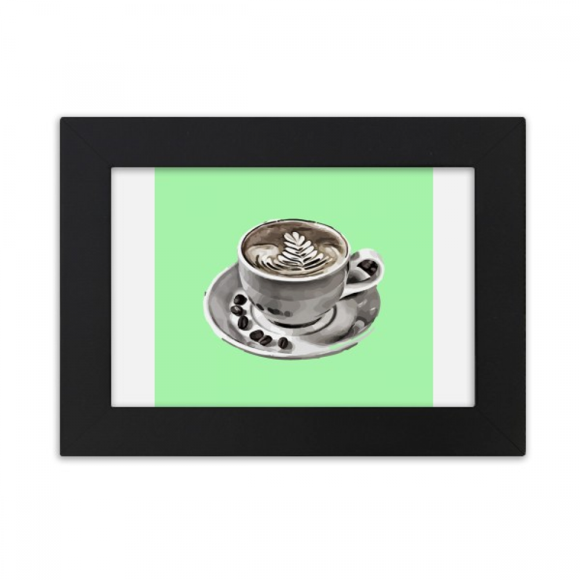 Cadre Photo de Bureau Café Peinture Aquarelle
