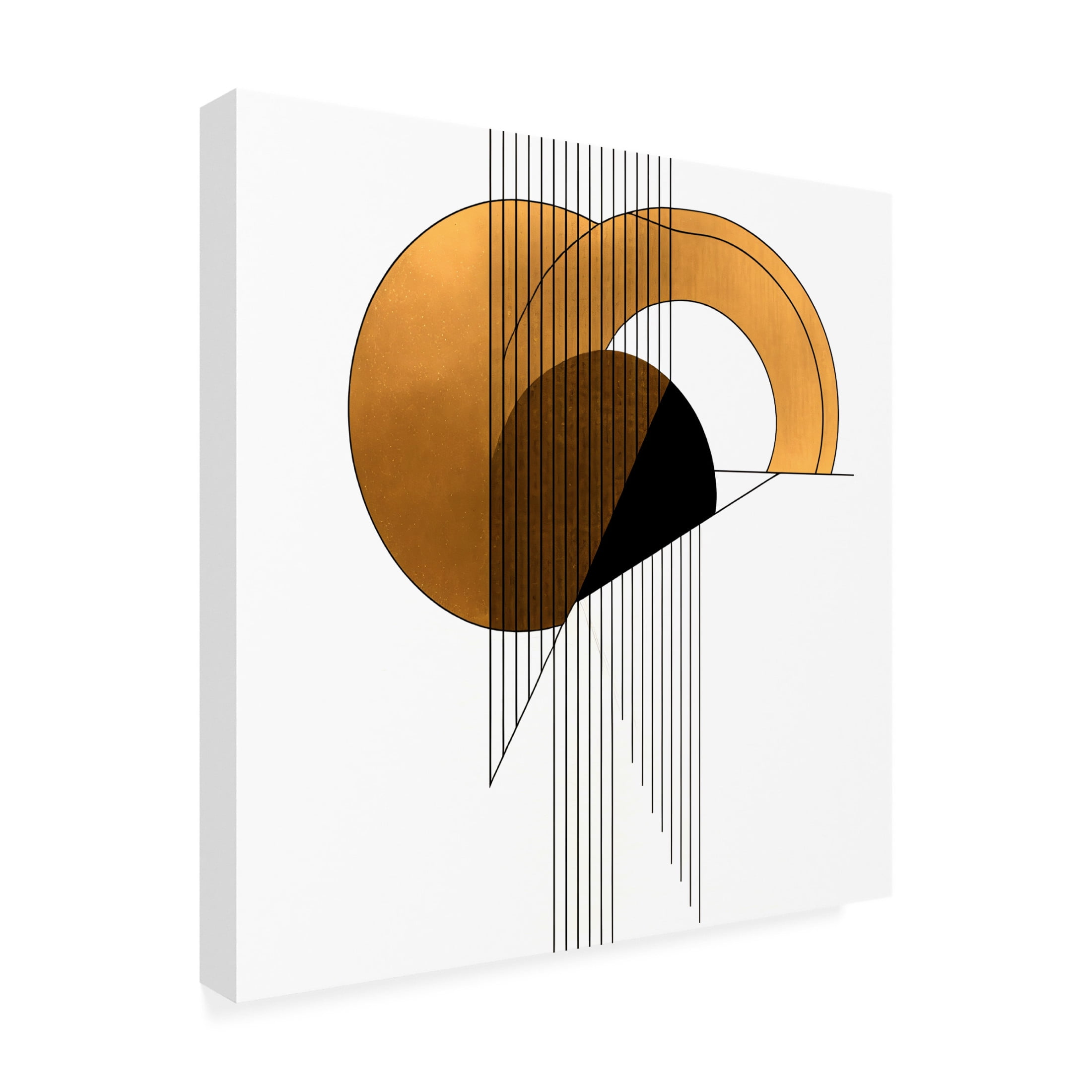 Canvas Wall Art - Ray Heere 'Mid Century Abstract Painting 3' Wall Art for Living Room, Bedroom, or Office Décor by Trademark Fine Art - 35 x 35 Inches