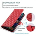 thumbnail image 6 of ELEHOLD for iPhone 11 Wallet Crossbody Case PU Leather Cover with Card Slots Magnetic Clasp Kickstand Detachable Wriststrap Shoulder Strap Flip Shockpoof Cover,red, 6 of 8