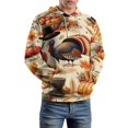 thumbnail image 5 of Happy Thanksgiving Pumpkin Turkey 3D Print Hoodie Men Women Autumn Thin Pullover Sweatshirt Vintage Streetwear Tops, 5 of 6