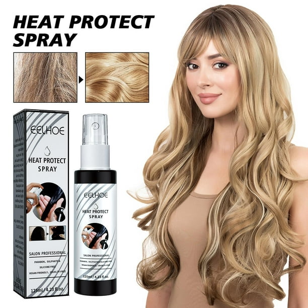 Spray de Protection Thermique - Protection Thermique des Cheveux contre le  Coiffage à la Chaleur - Formule Légère - Sans Sulfate + Paraben, pour  Femmes + Hommes 