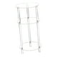 thumbnail image 5 of Mesa auxiliar de acrílico transparente, escritorio de almacenamiento simple, mueble de noche, mesa auxiliar redonda pequeña compacta para mesita de, 5 of 9