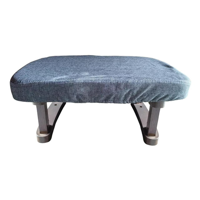 kurtrusly Solid Wood Stool Versatile Bench Nonslip Easy Solution For Living Room Seating Rectangle Footstool Footrest Ottoman Coffee 41x30x18cm