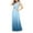 Sky Blue, variant on Women Sleeveless V Neck Evening Cocktail Long Dress Cross Back Wedding Dresses Elegant Gradient Evening Gown Maxi Long Dress Khaki L, US Size: 8