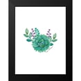 thumbnail image 2 of Seven Trees Design 15x18 Black Modern Framed Museum Art Print Titled - Succulent Plant II, 2 of 5