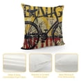thumbnail image 4 of PHYHOO Vintage Bicycle Decorative Pillow Covers Quote Life is Like Riding A Bicycle with Wood Grain Inspirational Words Pillow Case Farmhouse Cushion Cover Home Sofa Couch  White, 4 of 5