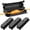 Black, variant on Restmo 4 Pack Mini IP44 Waterproof Outdoor Connection Box with Lockable Latches and Mounting Holes, Weatherproof Extension Cord Safety Cover for Outdoor Plugs, Lights, Size Small,Almond
