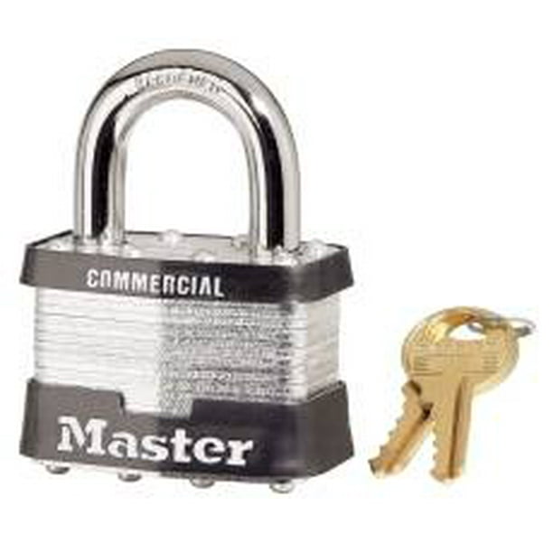 Master Lock 5 2 In. Laminated Steel Padlock, Keyed Alike With Keyway
