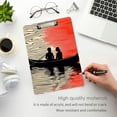 thumbnail image 3 of FORMRS Acrylic Clipboard with Low Profile Clip Standard A4 Letter Size, 12.5" x 9", Illusionary Boat, 3 of 8