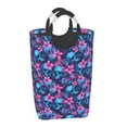 thumbnail image 2 of KLL Blue Skull Flower Laundry Hamper,Large Canvas Fabric Lightweight Storage Basket Toy Organizer Dirty Clothes Collapsible Waterproof, 2 of 6