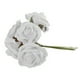 thumbnail image 1 of 10x Ramo de flores artificiales de espuma para bodas, fiestas, decoración del hogar y el jardín, color marfil blanco, 1 of 9