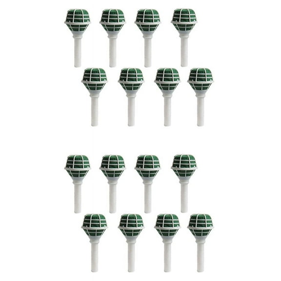 16 Pack Foam Floral Handle Bouquet Holder Flower for Arrangement Wedding Supplies