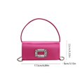 thumbnail image 5 of Yammee Square Bags Trendy Handbag Bag Lady Purse Crossbody Bag Shoulder Bag with Chain, 5 of 20