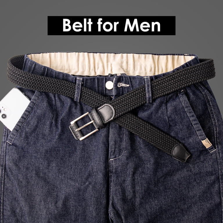 REDESS Men's Braided Web Elastic Belt, 2-Pack photo 7
