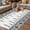 White, variant on Navy Blue Boho Outdoor Rug for Patio/Deck/Porch, Non-Slip Large Area Rug 5 x 7 Ft, Vintage Ethnic Tribe Abstract Art Retro Indoor Outdoor Rugs Washable Area Rugs, Reversible Camping Rug Carpet Runner