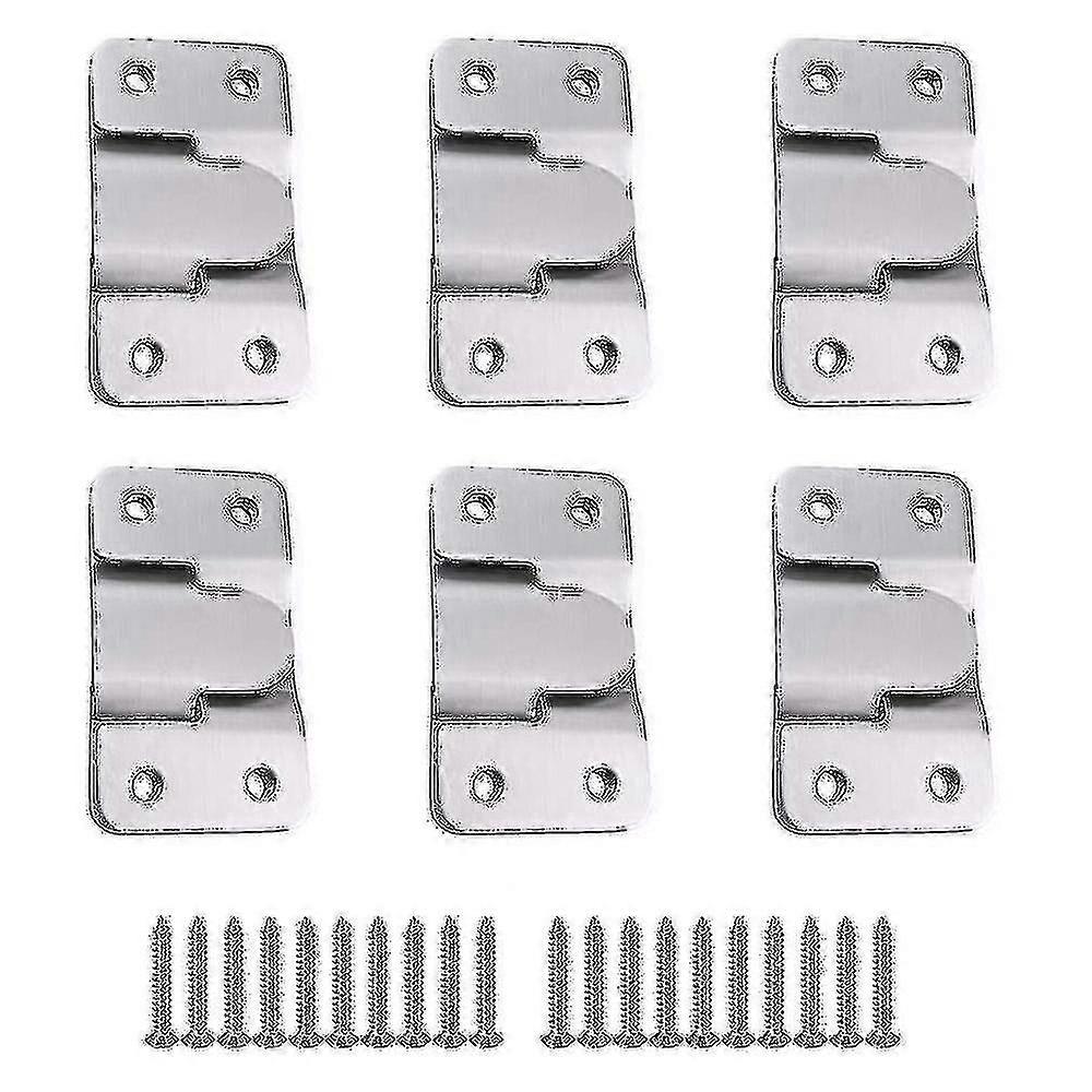 6 Ps [12 Pack] Concealed Mounting Bracket Embedded Interloc Hanging ...