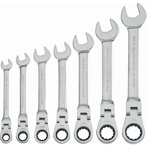 Craftsman Combination Wrench Set,12 Points,Chrome CMMT87009
