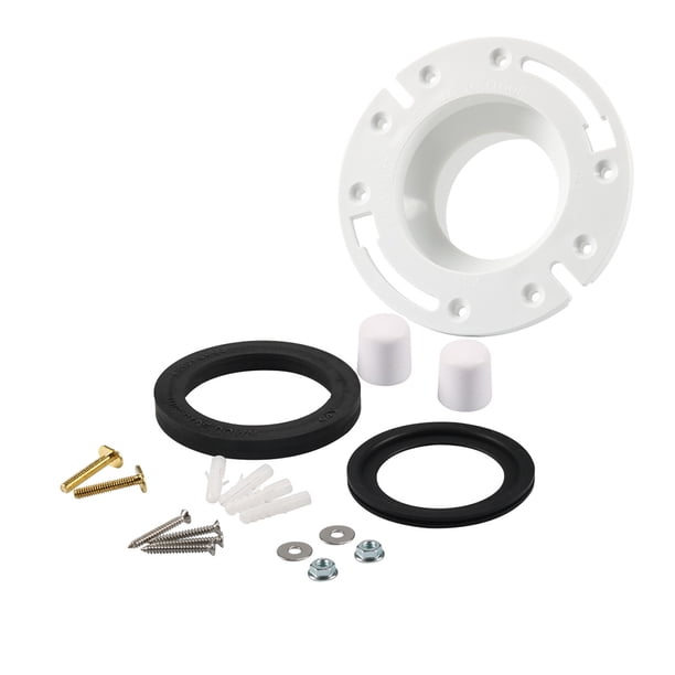 Kit Brida Inodoro para RV Sello Y Enchufe 3 Pulgadas Diseñado 300/310/3 () Blanco