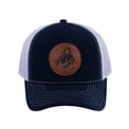 thumbnail image 2 of Unisex V2 Embroidered And Laser-Engraved Scorpius Zodiac (October 23, November 21), 5-Panel Trucker Hat, Navy/Light Grey, Adjustable Fit, 2 of 3