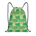 thumbnail image 1 of Fotbe Crocodile And Bush Bolsa Mochila con Cordón Estampada, Bolsa de Gimnasio Deportiva, Bolsa Cinch, Bolsa con Cordón para Hombres y Mujeres-Small, 1 of 6