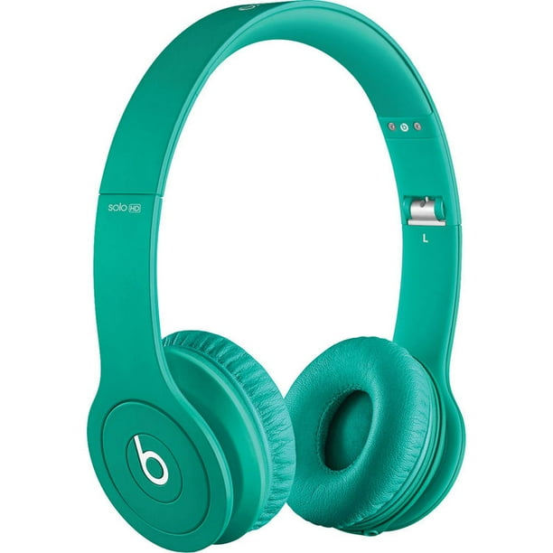 Refurbished Beats by Dr. Dre Solo HD Drenched in Teal Wired On Ear Headphones MH9K2AM/A