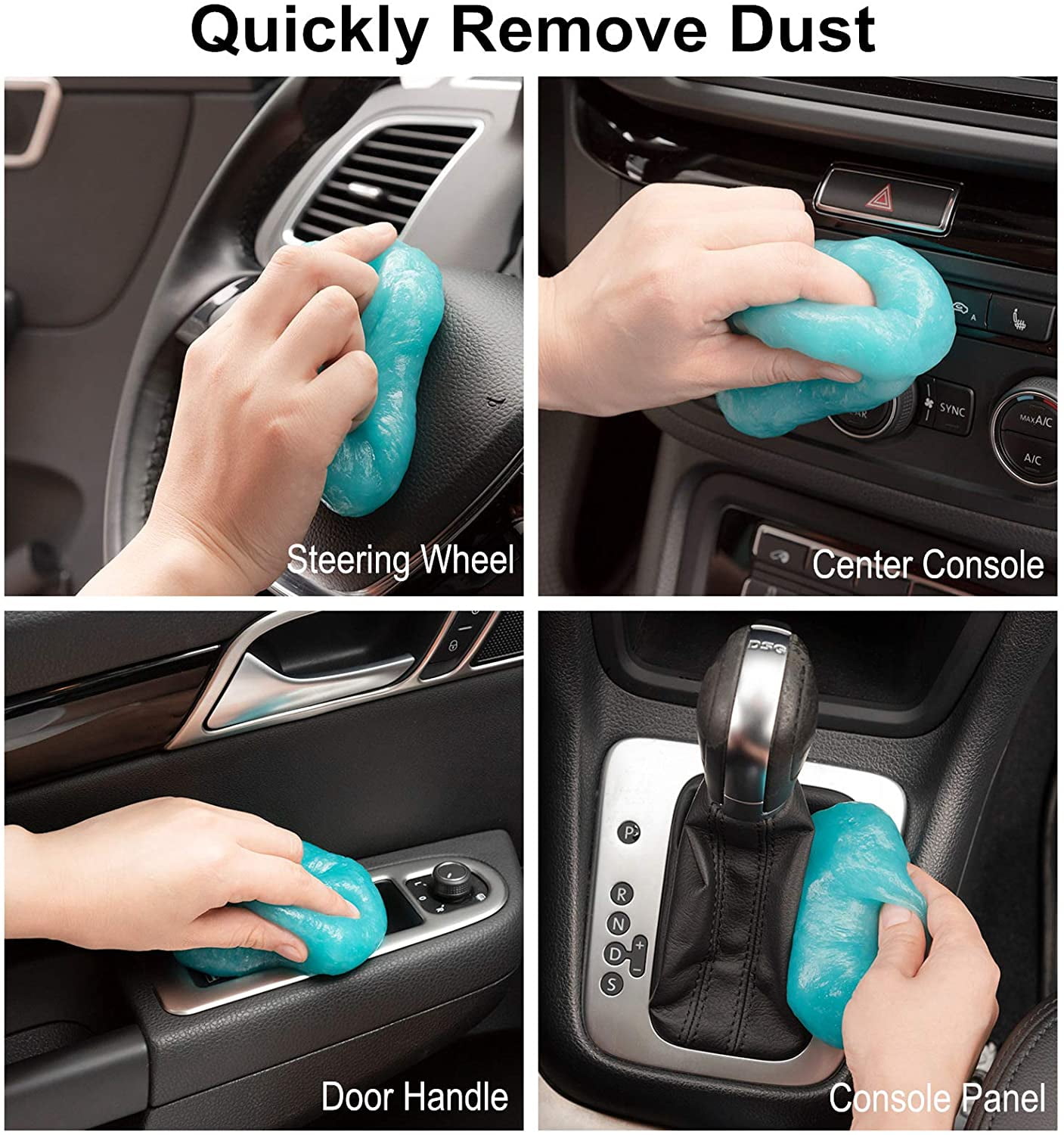 HoHoZBG Car Cleaning Gel Kit Universal Detailing Automotive Dust Car Crevice Cleaner Slime Auto Air Vent Interior Detail Removal for Car Putty