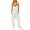 White, variant on Vedolay Jumpsuits Women's Studio Terry Jumpsuit,Dark Blue XXL