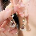 thumbnail image 3 of 1 Pair Sparkling Water Drop Earrings Exquisite Craftsmanship Unique Gift Women's Earrings----Blue--Product code 82957 Blue, 3 of 5