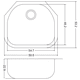 thumbnail image 3 of Fregadero Cocina Submontar 1 Tina 29.5x53.3x23 Eb A23219a Eb Técnica Línea Alessia, 3 of 3