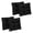 Black, variant on 19-inch Squared Twill Tufted Dining Chair Cushion - Ruby Red