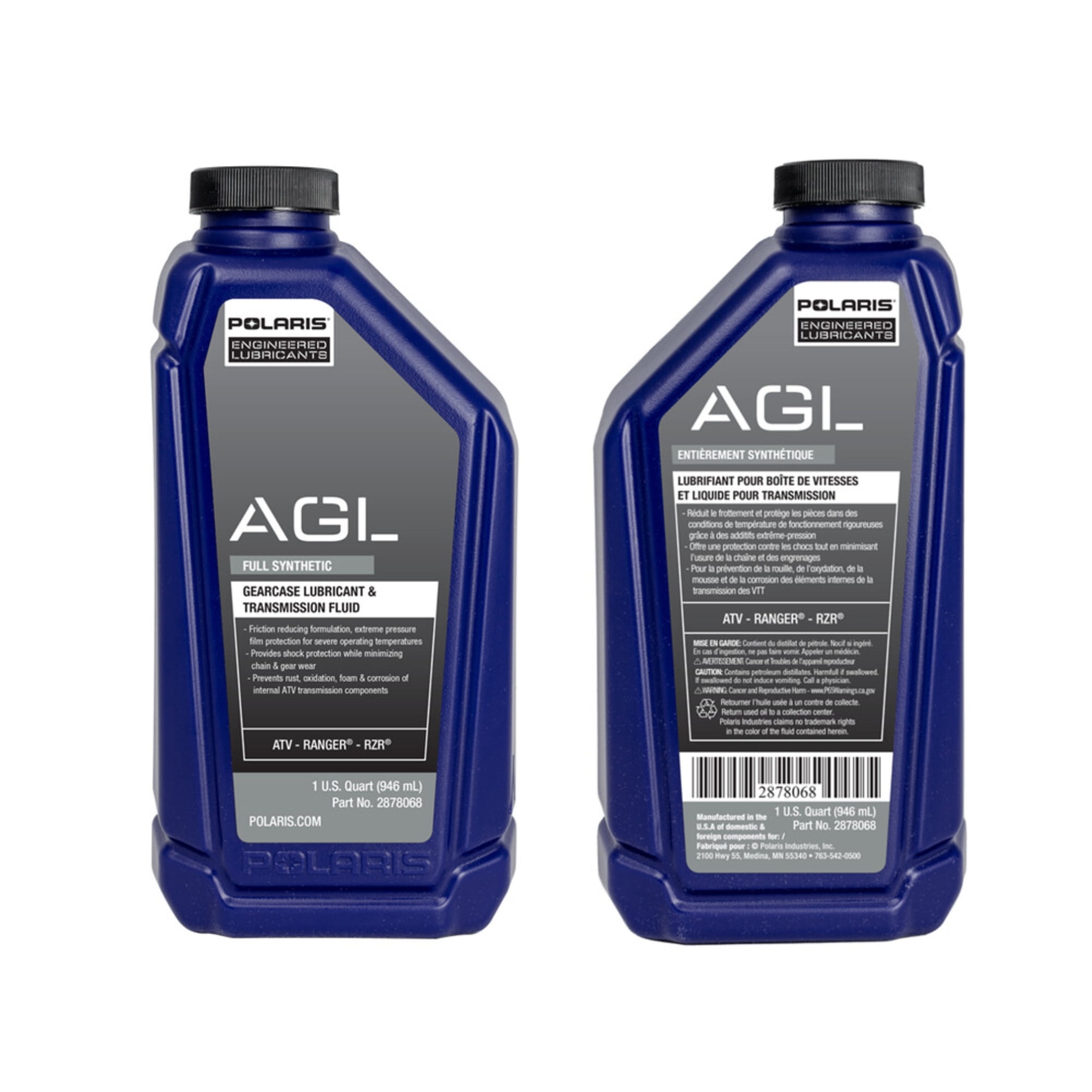 Polaris New OEM Demand Drive + Gearcase Lube & Trans Fluid 1qt 