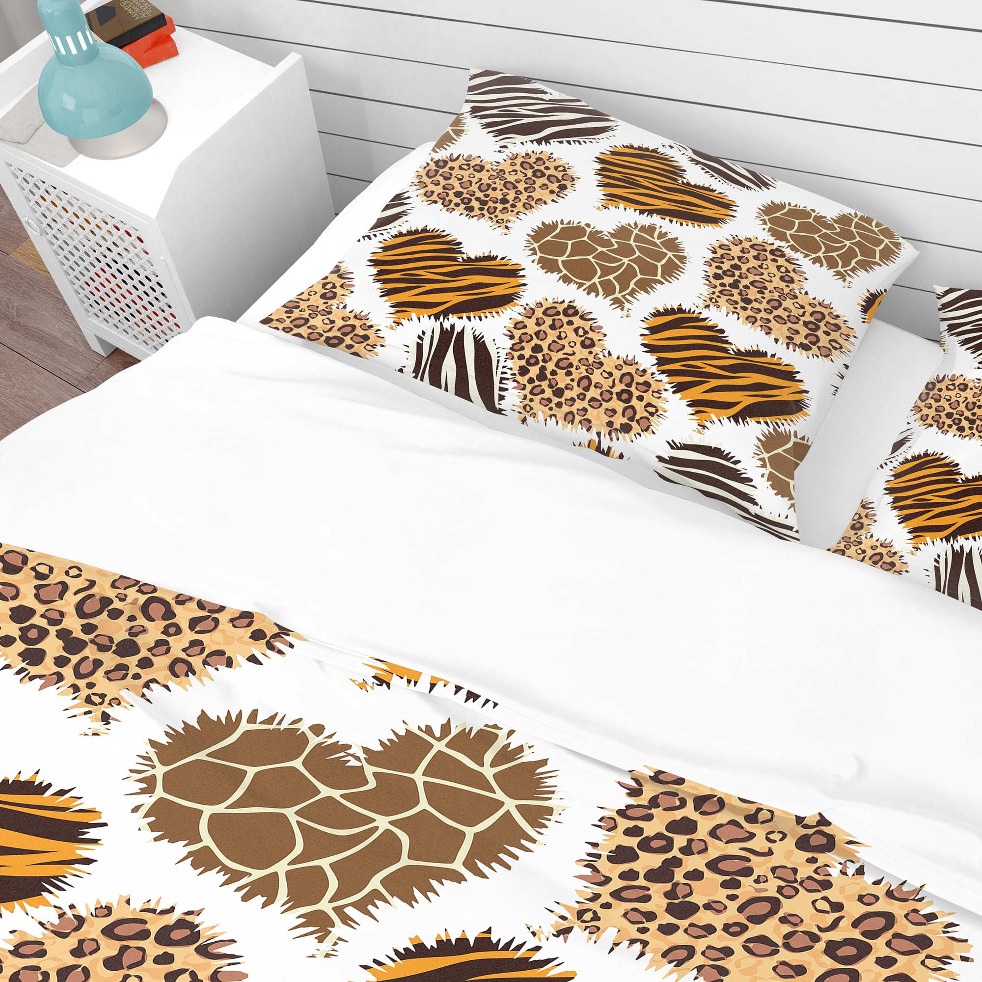 Designart 'Animal Print Style' Tropical Duvet Cover Set