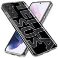 thumbnail image 2 of MUNDAZE Samsung Galaxy S22 Plus Shockproof Clear Hybrid Protective Phone Case Black Clear Funny Text Quote Hella Sus Cover, 2 of 5
