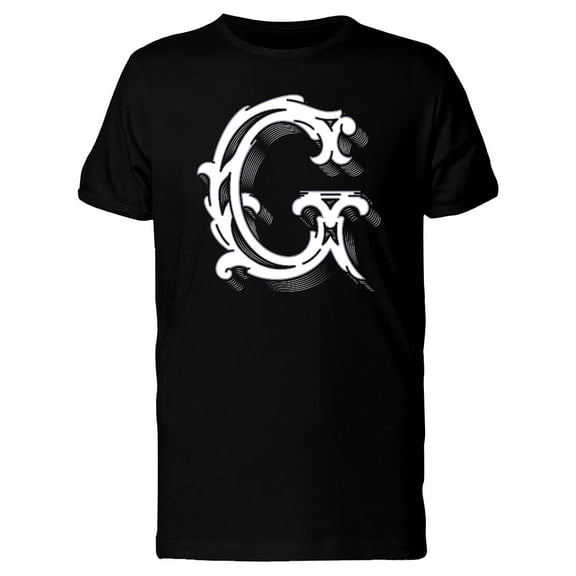 Capital Letter G White Tee Men's -Image by Shutterstock