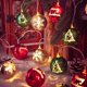 thumbnail image 4 of Decoraciones navideñas, Panel de batería de planeta de cinco puntas galvanizado, cadena de luz colorida, colgante de decoración de árbol de Navidad, 4 of 4