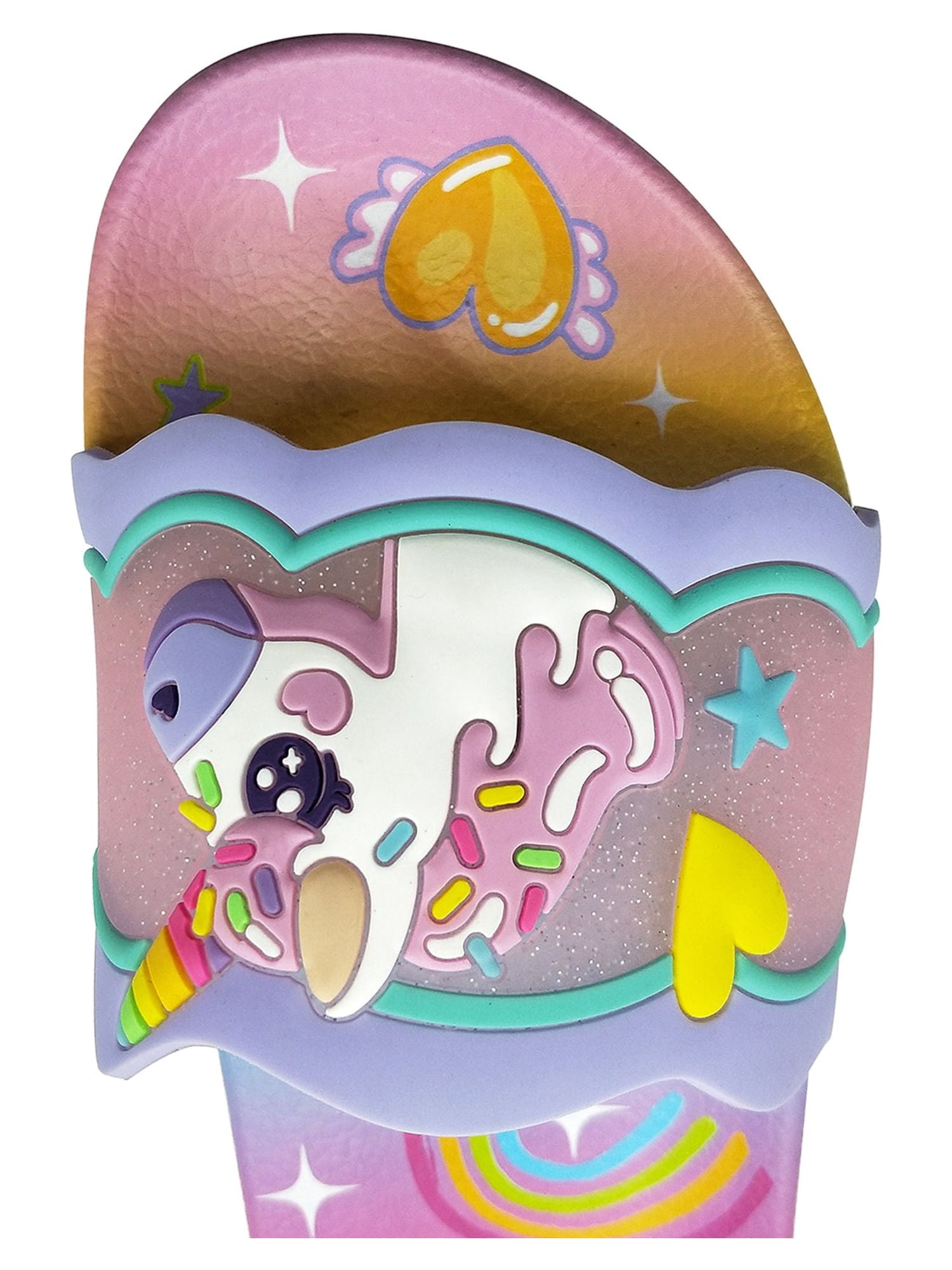 JoJo Siwa Girls EVA Slide Sandals, Open Toe Pink, 12/13