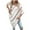 White, variant on TFEOQRY Pullover Sweater for Women Stylish Design Loose Striped Knitwear Half Sleeved V-Neck Sweater Top Khaki