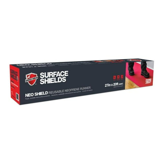 Surface Bouclier 5036775 1,5 mil x 27 Po x 20 Pi Caoutchouc Rouge Protection de Plancher NeoShield